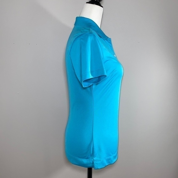 Nike Polo Golf Shirt Dry-Fit Blue - Picture 6 of 14